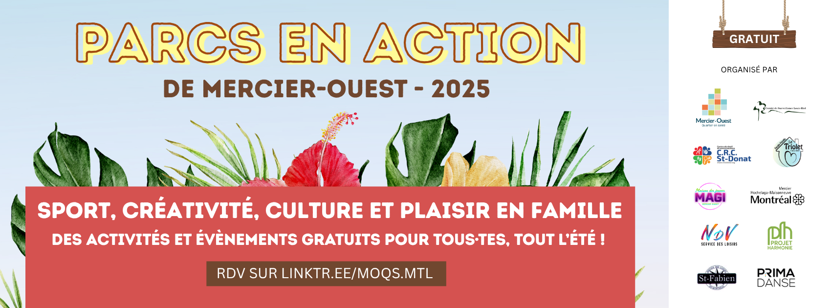 PARCS EN ACTION 2025 - Bannière